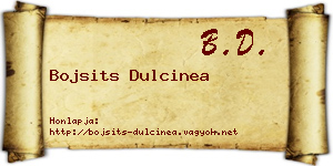 Bojsits Dulcinea névjegykártya